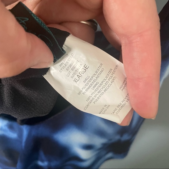 Tie Dye Tankini Top - Picture 3 of 3